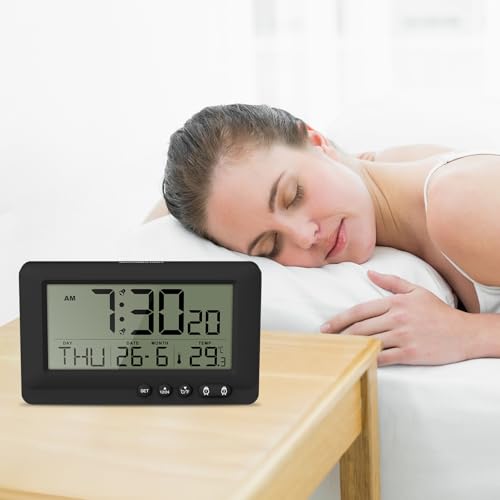 Oqimax Travel Alarm Clock with 5s Backlight and Snooze Function