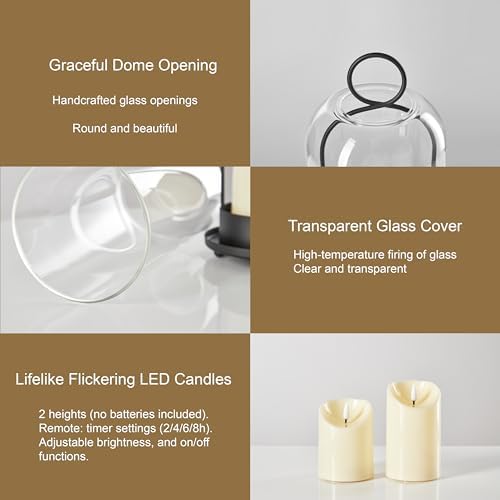 Ganwu 5 And 4 Inch Metal Candle Holder Set
