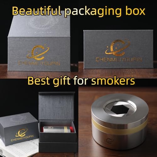 Premium Gold Plated Stainless Steel Cigar Ashtray