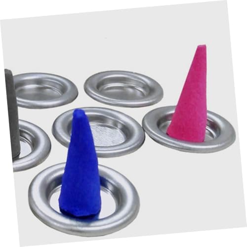 HOODANCOS 20PCS Alloy Incense Tray Candle Holder Decorative Burner Bowl