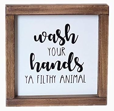 Lavender Inspired Funny Hands Sign Farmhouse Decor 7x7
