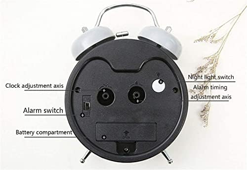 Metal Silent Alarm Clock with Night Light 1