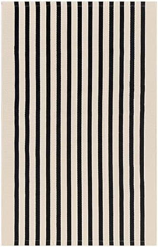 KILOCOCO Beige Striped Rug 23x36 Indoor Outdoor Door Mat