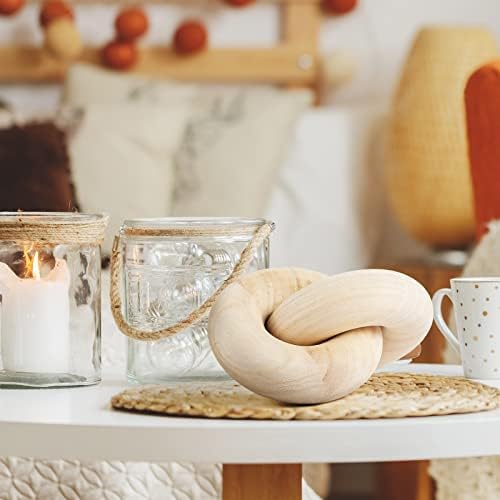 Handcarved Wood Chain Decor for Home