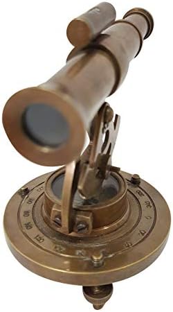 Antique Brass Nautical Alidade Compass Decor