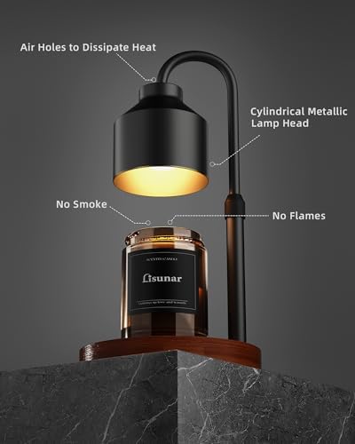 Electric Candle Warmer Lamp Black with Timer