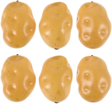 Operitacx 6Pcs Realistic Foam Potato Decor Models