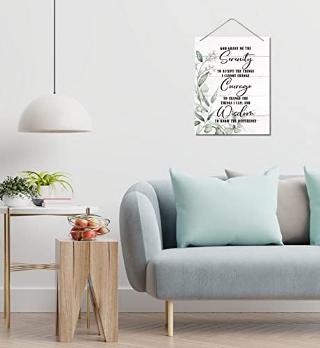 Serenity Prayer Wall Art Decor Sign Christian Scripture Wood Plaque
