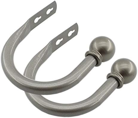 Ulifestar Decorative Curtain Holdbacks Hooks Grey