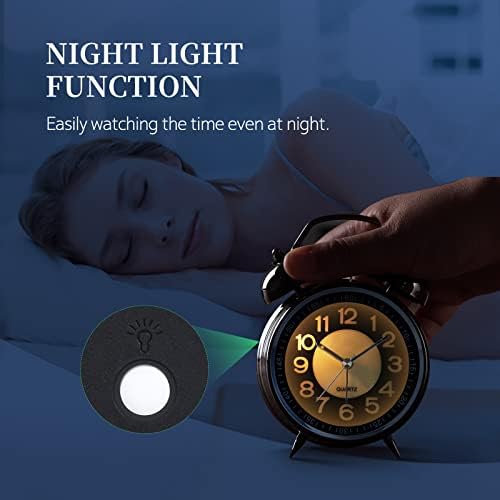 Super Loud Alarm Clock with Backlight and Silent Mode