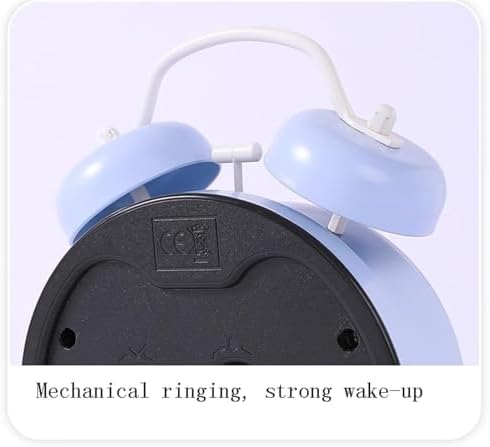 4 Inch Super Quiet Double Bell Alarm Clock with Luminous Display