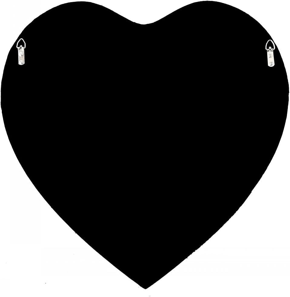 DMDFIRST Diamond Heart Shaped Wall Mirror 20x20 Inch