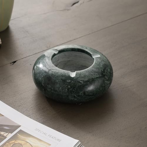 Marble Green Ash Tray for Indoor Outdoor Use