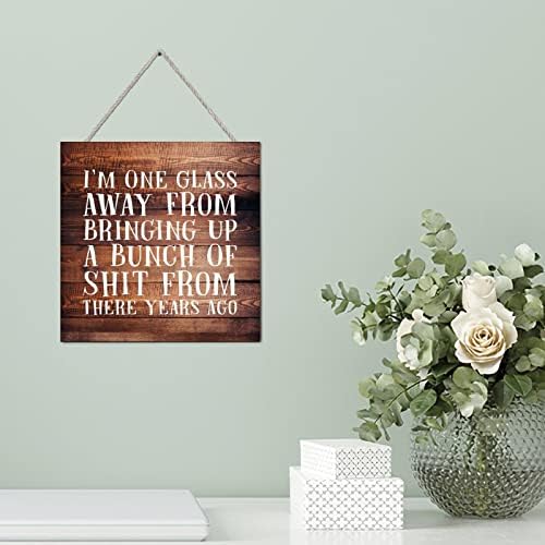 Elvoes Farmhouse Rustic Wood Plaque Sign 4x4