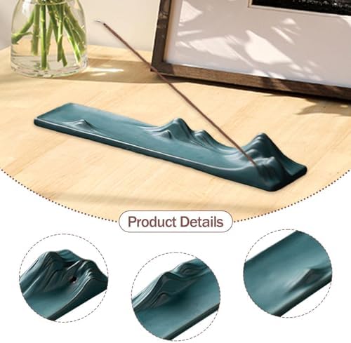 Green Ceramic Ash Tray Burner for Home Office Living Room