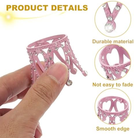 Uxcell 2pcs Metal Crystal Ball Display Stand