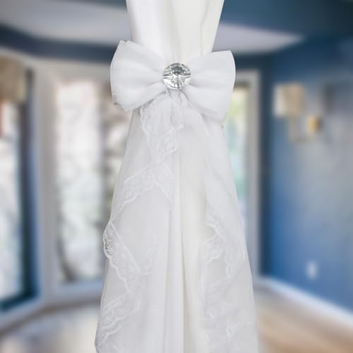 MY MIRONEY 2PCS Bowknot Curtain Tiebacks