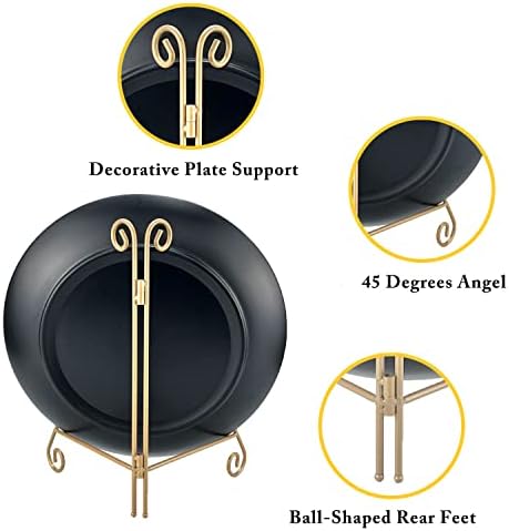 Gold Plate Stand 10 Inch Easel for Display