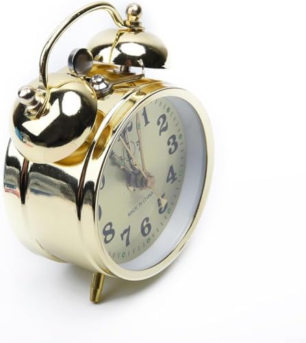7cm Manual Wind Up Twin Bell Alarm Clock