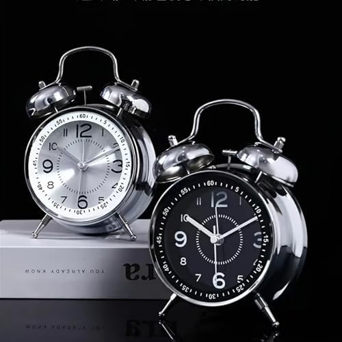 Sunrise Alarm Clock Night Light with Double Bell and Metal Frame