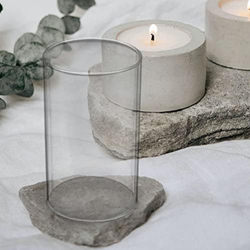 Uonlytech 2Pcs Glass Hurricane Candle Holder Sleeves