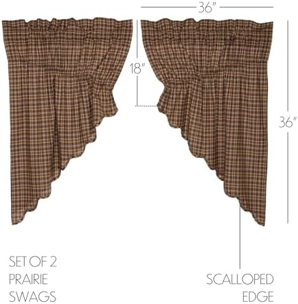 VHC Brands Prairie Swag Curtains 36x36x18