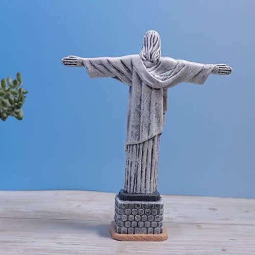Funny Art Statue Sculpture - Christ The Redeemer Miniature Resin Statue