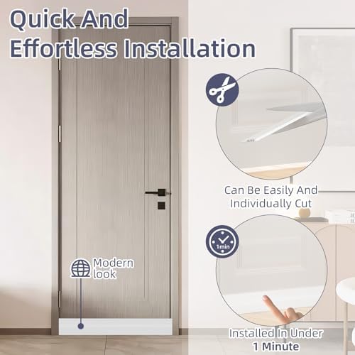 OXRQ Door Draft Stopper 39 Inch White