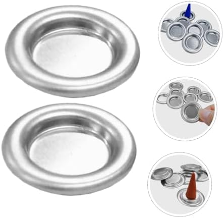 HOODANCOS 20PCS Alloy Incense Tray Candle Holder Decorative Burner Bowl