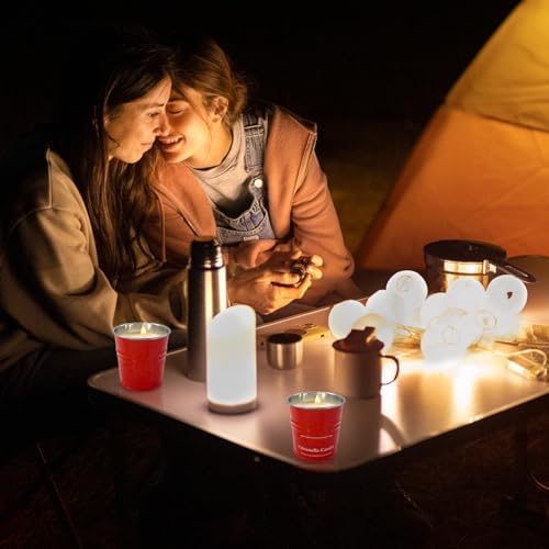 Tengyukenny Citronella Candles 9 Pack Red Outdoor