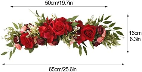 BFYDOAA Artificial Rose Swag Wedding Arch Decor