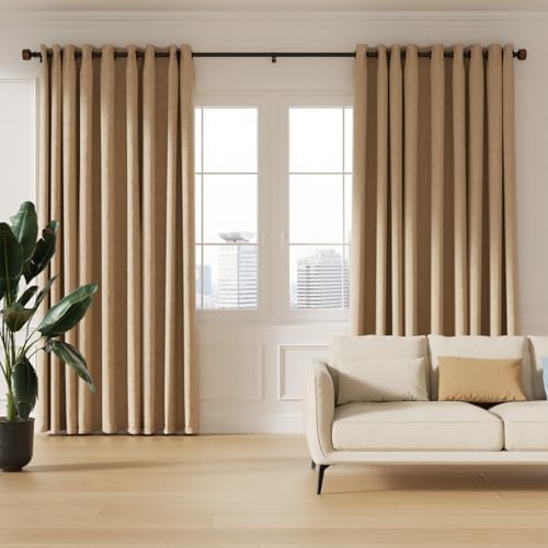 Wood Curtain Rods 30-88 Inches Heavy Duty 1 Inch Diameter