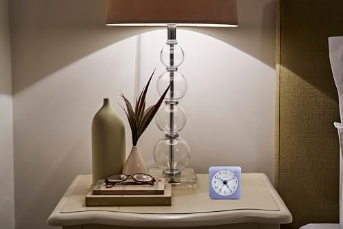 Bulova Violet Travel Alarm Clock B1876