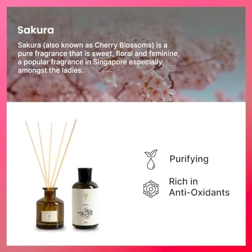 Pristine Sakura Diffuser Refill with Reed Sticks