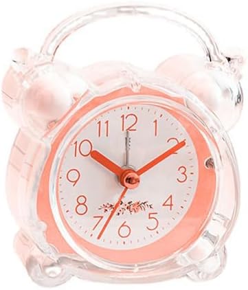 Loud Alarm Clock for Heavy Sleepers Pink ABS Design