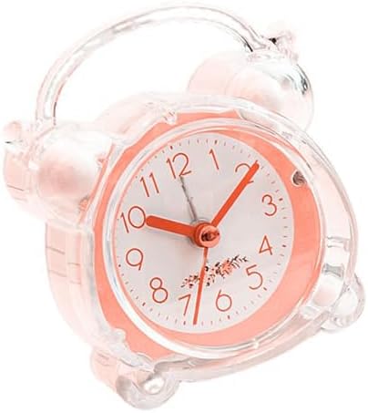 Loud Alarm Clock for Heavy Sleepers Pink ABS Design