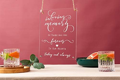 Handcraft Wedding Sign Acrylic Decorative 8x10 Inches