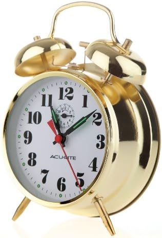 AcuRite Vintage Twin Bell Alarm Clock