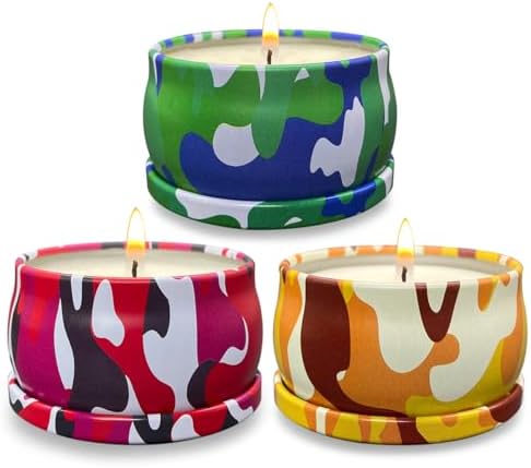 3 Pack Strong Citronella Candles for Outdoor Use