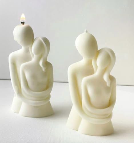 Romantic Love Scented Candles 2 Pack Heart Shaped Jar Candles