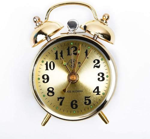 7cm Manual Wind Up Twin Bell Alarm Clock
