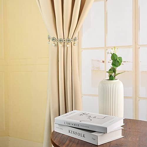 SUQ I OME Magnetic Pearl Curtain Tieback Gray