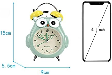 Kids Alarm Clock with Cute Cartoon Owl and Night Light