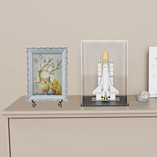 SVENJBB Black Metal Plate Stand 12 Inch Display Holder