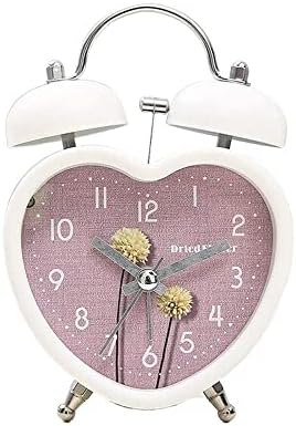 Metal Silent Alarm Clock with Night Light