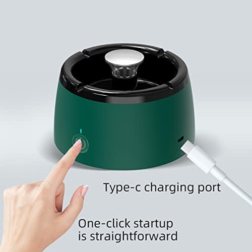 TOBOWON Smokeless Ashtray with Air Purifier - Green