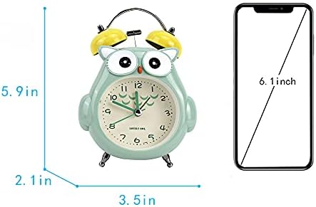 Kids Alarm Clock with Cute Cartoon Owl and Night Light