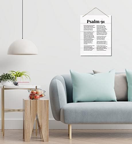 Psalms 91 Christian Inspirational Wall Decor Sign