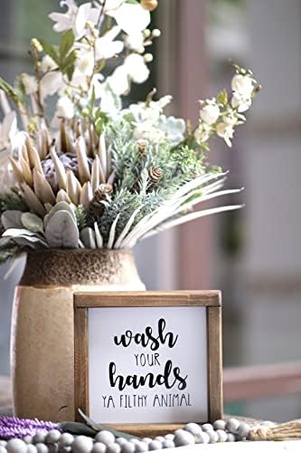 Lavender Inspired Funny Hands Sign Farmhouse Decor 7x7