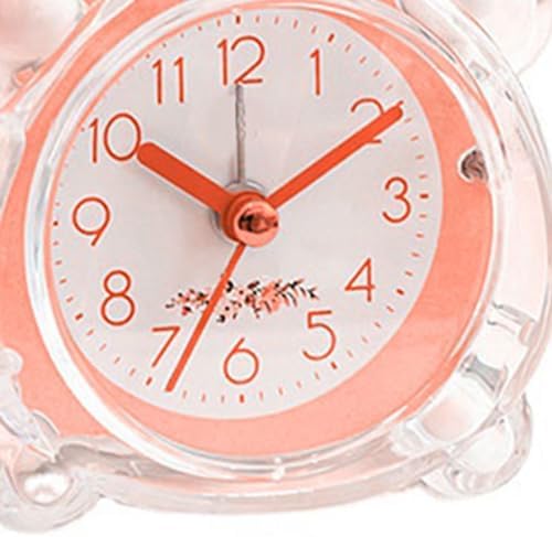 Loud Alarm Clock for Heavy Sleepers Pink ABS Design